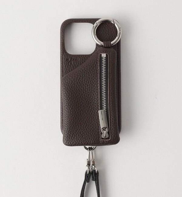 BEAUTY&YOUTH UNITED ARROWS「＜ajew＞CADENAS ストラップ iPhone14Pro ケース」|モバイルケース|DK.BROWN