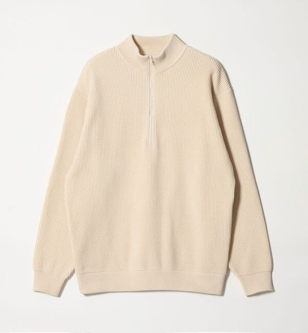 STEVEN ALAN「＜Steven Alan＞ T/C 9G アゼ ハーフジップ ドライバーズ ニット」|ニット・セーター|