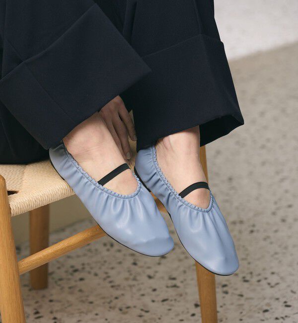 BEAUTY&YOUTH UNITED ARROWS「ギャザー バレエシューズ」|バレエシューズ|LT.BLUE