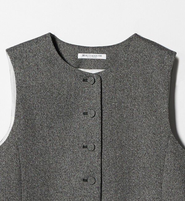 BEAUTY&YOUTH UNITED ARROWS「ツイードライク バックペプラム ベスト」|ベスト・ジレ|