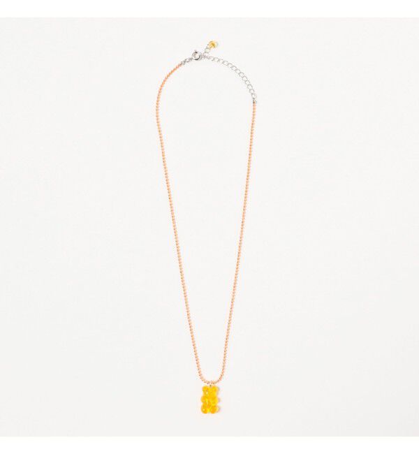 Ray BEAMS 「カラーボール チャーム クマ ネックレス」|ネックレス|