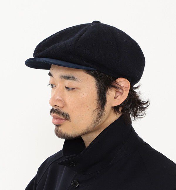 BEAMS PLUS「BEAMS PLUS / Casket Wool Herringbone」|キャップ・キャスケット|