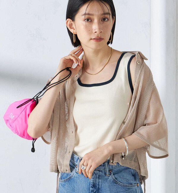 SHIPS for women「【SHIPS別注】miller:スクエアネック タンクトップ」|タンクトップ|ナチュラル