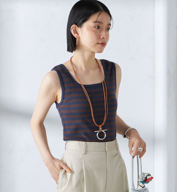 SHIPS for women「【SHIPS別注】miller:スクエアネック タンクトップ」|タンクトップ|