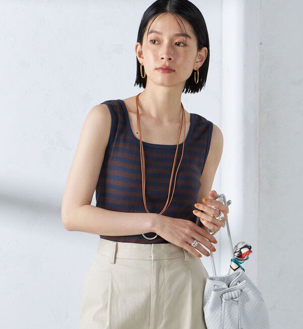 SHIPS for women「【SHIPS別注】miller:スクエアネック タンクトップ」|タンクトップ|