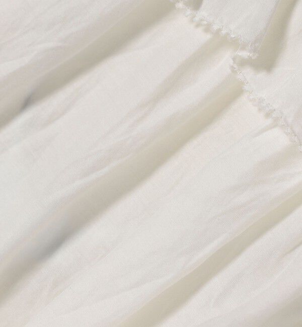 SHIPS for women「〈手洗い可能〉コットン シルク ローン フリル ブラウス」|シャツ・ブラウス|