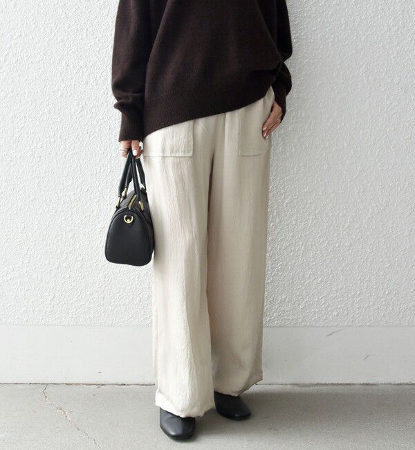 SHIPS any「SHIPS any:〈手洗い可能〉 ウエスト ギャザー ワイド  イージー パンツ」|その他|