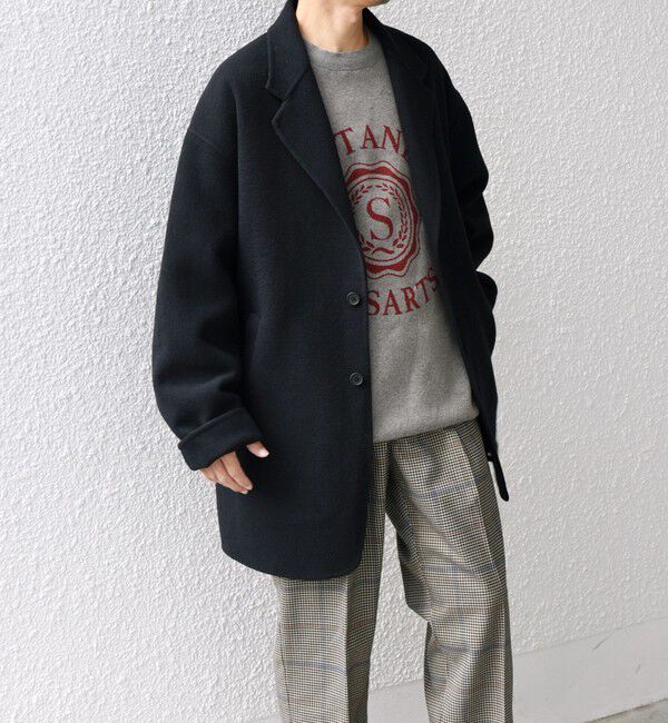 SHIPS any「SHIPS any: リバー メルトン オーバーサイズ ジャケット コート (チェスターコート)◇」|チェスターコート|