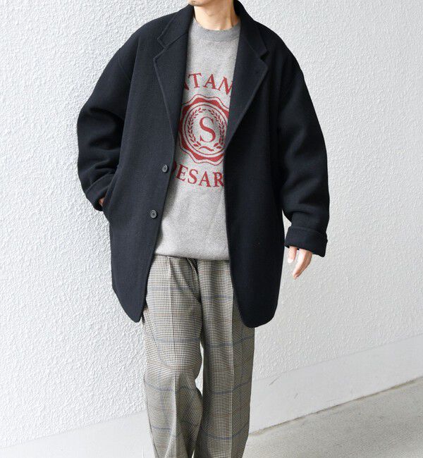 SHIPS any「SHIPS any: リバー メルトン オーバーサイズ ジャケット コート (チェスターコート)◇」|チェスターコート|