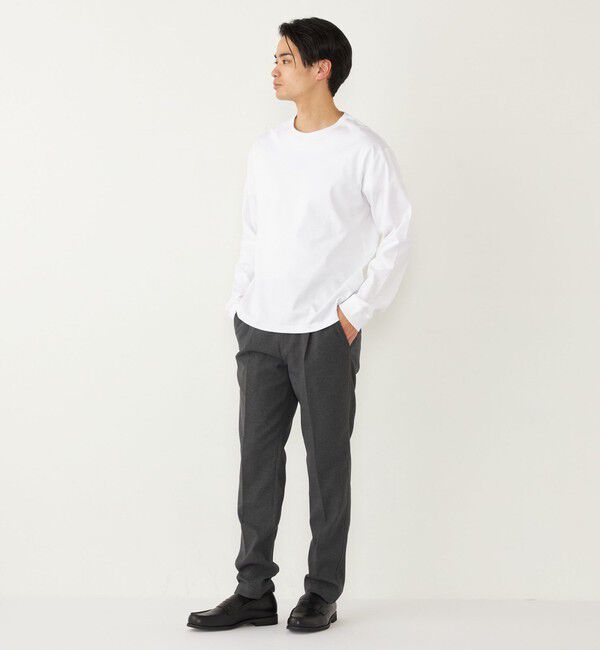 SHIPS Colors 「SHIPS Colors:シルケット コットン クルーネック Tシャツ (ロンT)◇」|Tシャツ・カットソー|