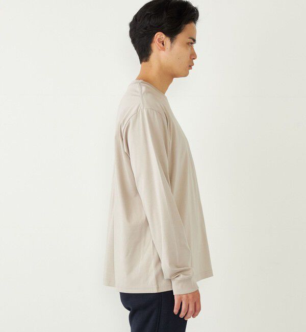 SHIPS Colors 「SHIPS Colors:シルケット コットン クルーネック Tシャツ (ロンT)◇」|Tシャツ・カットソー|