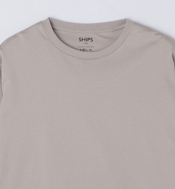 SHIPS Colors 「SHIPS Colors:シルケット コットン クルーネック Tシャツ (ロンT)◇」|Tシャツ・カットソー|