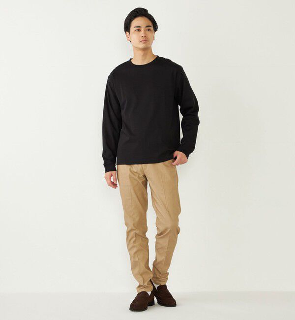 SHIPS Colors 「SHIPS Colors:シルケット コットン クルーネック Tシャツ (ロンT)◇」|Tシャツ・カットソー|