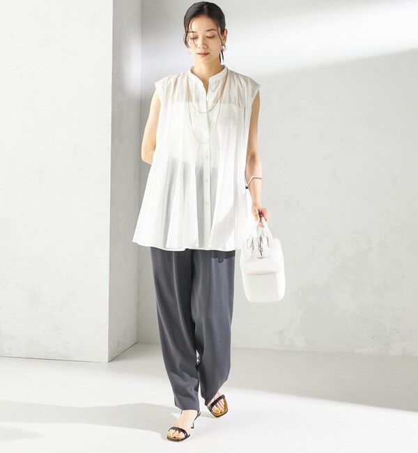 SHIPS for women「〈手洗い可能〉ボリューム フレア フレンチスリーブ ブラウス」|シャツ・ブラウス|