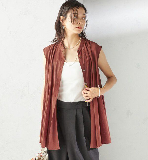 SHIPS for women「〈手洗い可能〉ボリューム フレア フレンチスリーブ ブラウス」|シャツ・ブラウス|