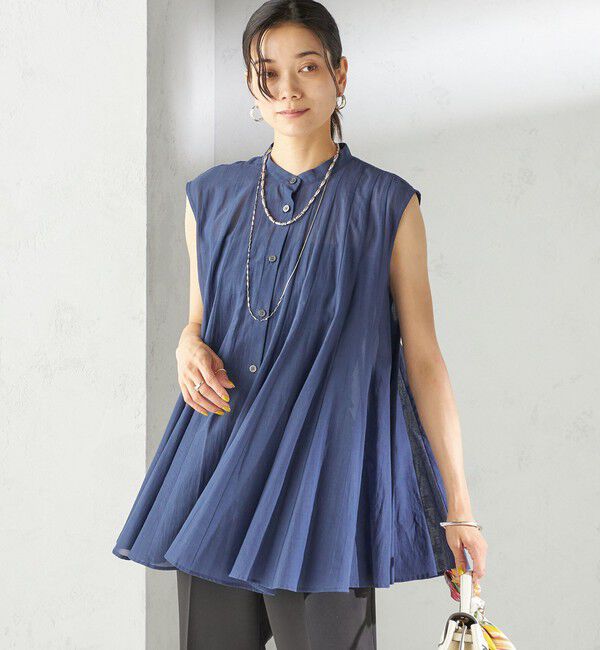 SHIPS for women「〈手洗い可能〉ボリューム フレア フレンチスリーブ ブラウス」|シャツ・ブラウス|