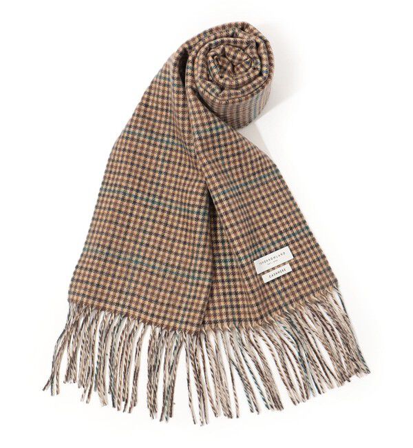 TOMORROWLAND GOODS「TOMORROWLAND カシミヤ シングルリバー マフラー」|マフラー|46 ブラウン系