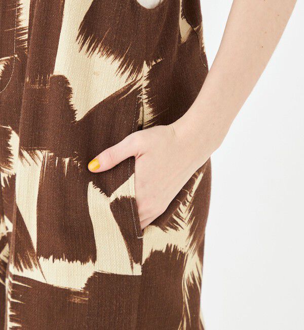 MACPHEE「コットンリネンプリペラ サロペット」|オールインワン|