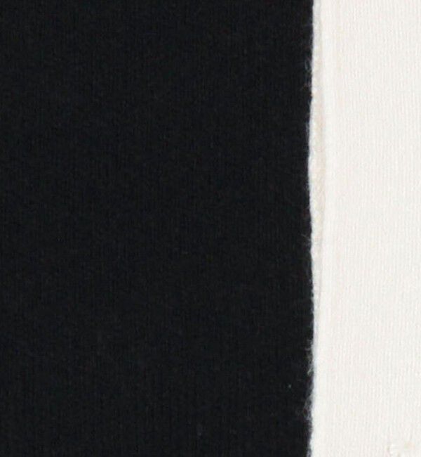 CABaN「コットンカシミヤ バイカラーハーフスリーブカーディガン」|カーディガン|