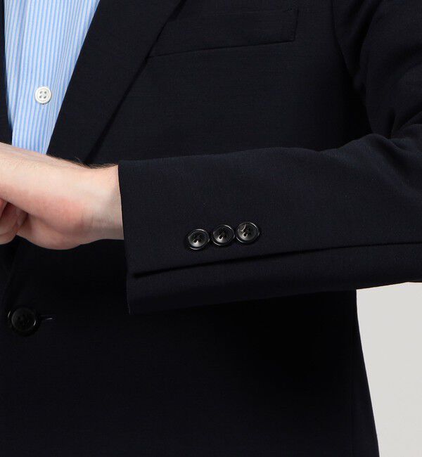 TOMORROWLAND MENS「ストレッチポンチ シングルブレステッド2Bジャケット」|テーラードジャケット|