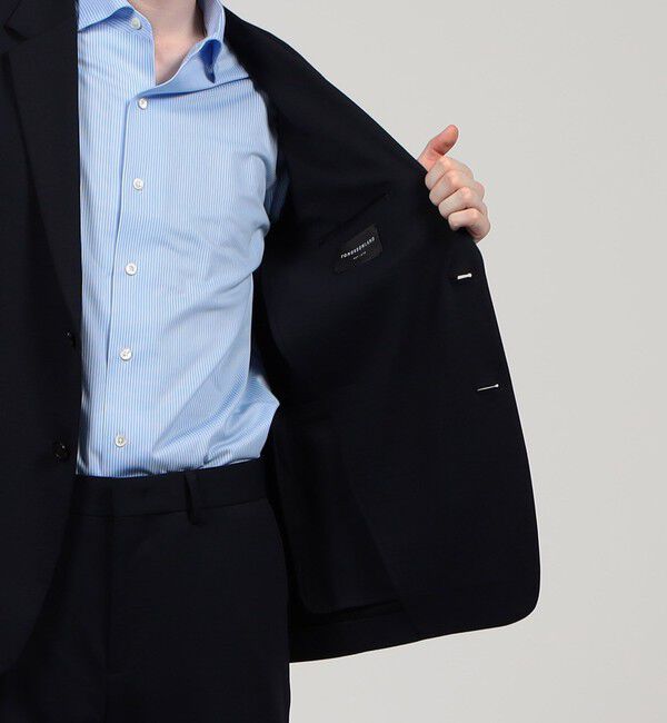 TOMORROWLAND MENS「ストレッチポンチ シングルブレステッド2Bジャケット」|テーラードジャケット|