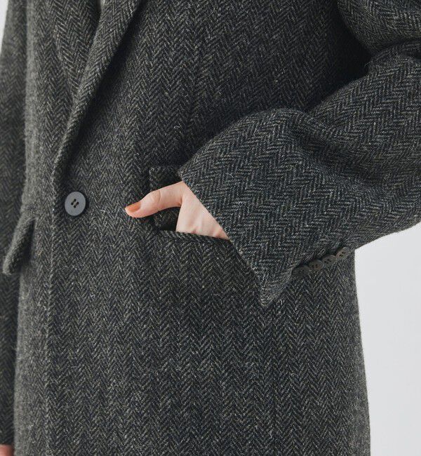 GALERIE VIE「ヘリンボーンツイード ジャケットコート」|テーラードジャケット|