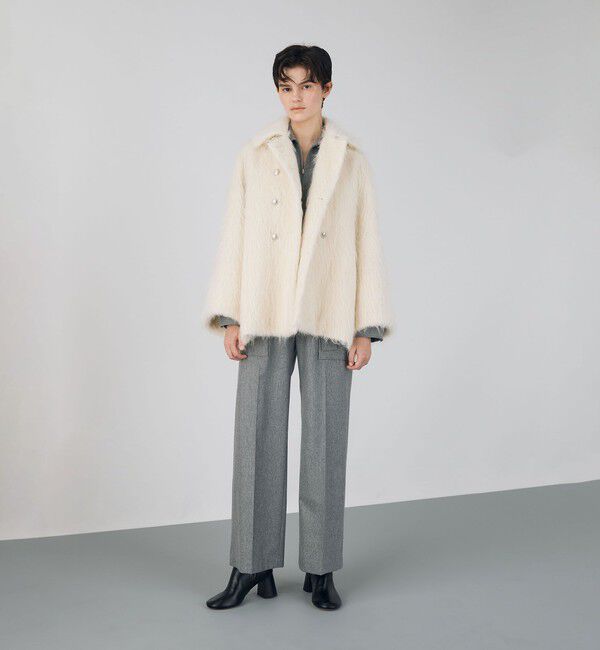 アルパカシャギーミディコート（DES PRES）｜ルミネのファッション通販