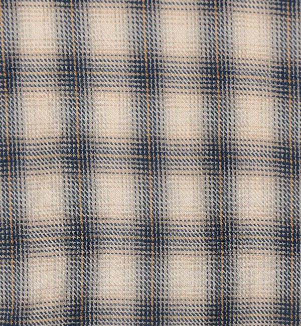 TOMORROWLAND MENS「コットンオンブレーチェック ダブルポケットオープンカラーシャツ ALBINI」|シャツ・ブラウス|