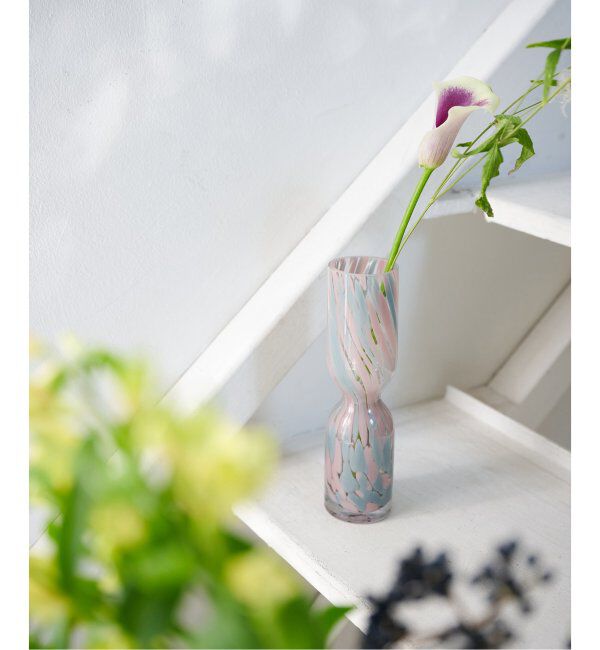 journal standard Furniture「GLASS VASE PIOVERE　フラワーベース 花器 花瓶」|その他|ブルー