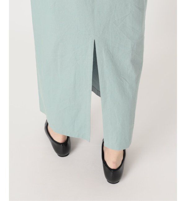 SLOBE IENA「リネンレーヨンノースリーブナローワンピース」|ワンピース|