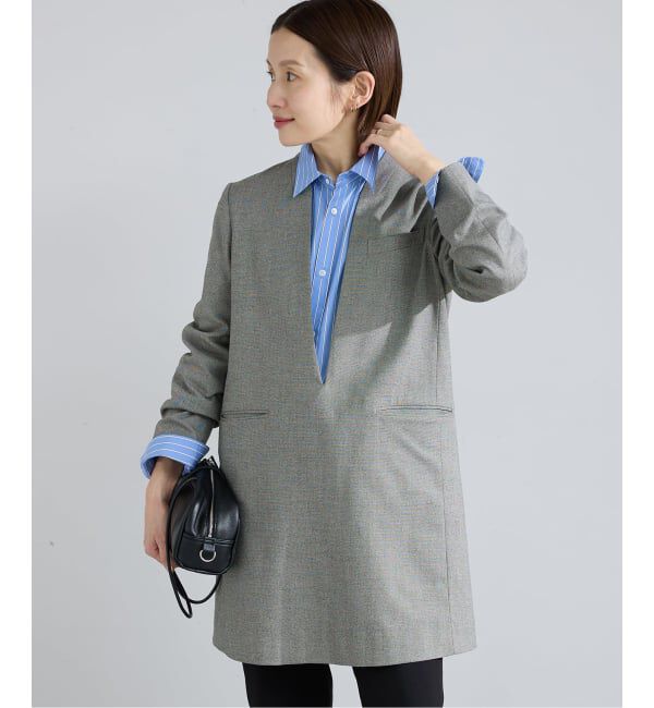 IENA「ウォッシャブル ジャケットドレス」|ワンピース|