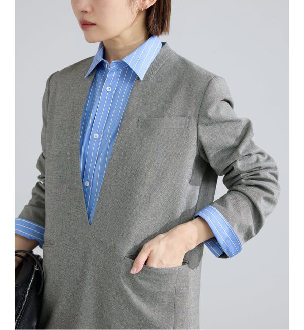 IENA「ウォッシャブル ジャケットドレス」|ワンピース|