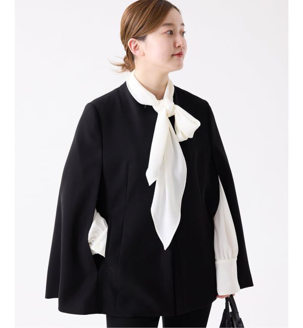 IENA「《追加予約》ケープジャケット」|その他|ブラック A