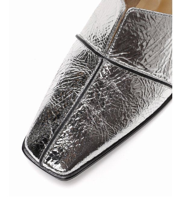  「《追加》GRISEレザースクエアクロスシームアンクルフラット」|その他|