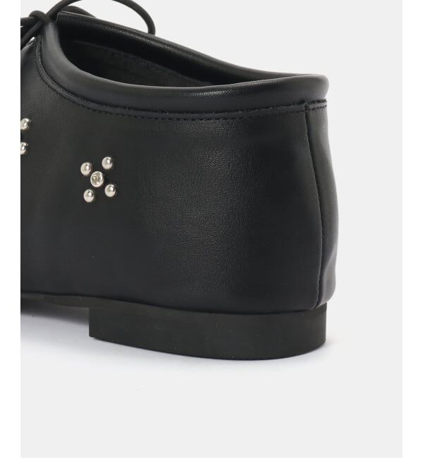  「ディープカットスタッズフラットシューズ」|その他|