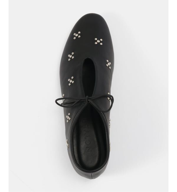  「ディープカットスタッズフラットシューズ」|その他|