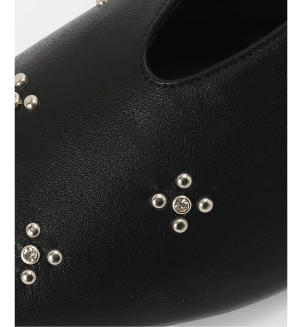  「ディープカットスタッズフラットシューズ」|その他|