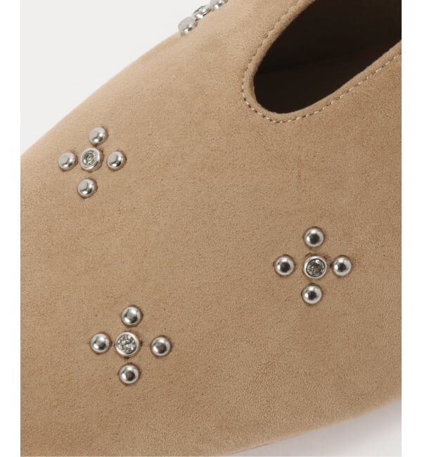  「ディープカットスタッズフラットシューズ」|その他|