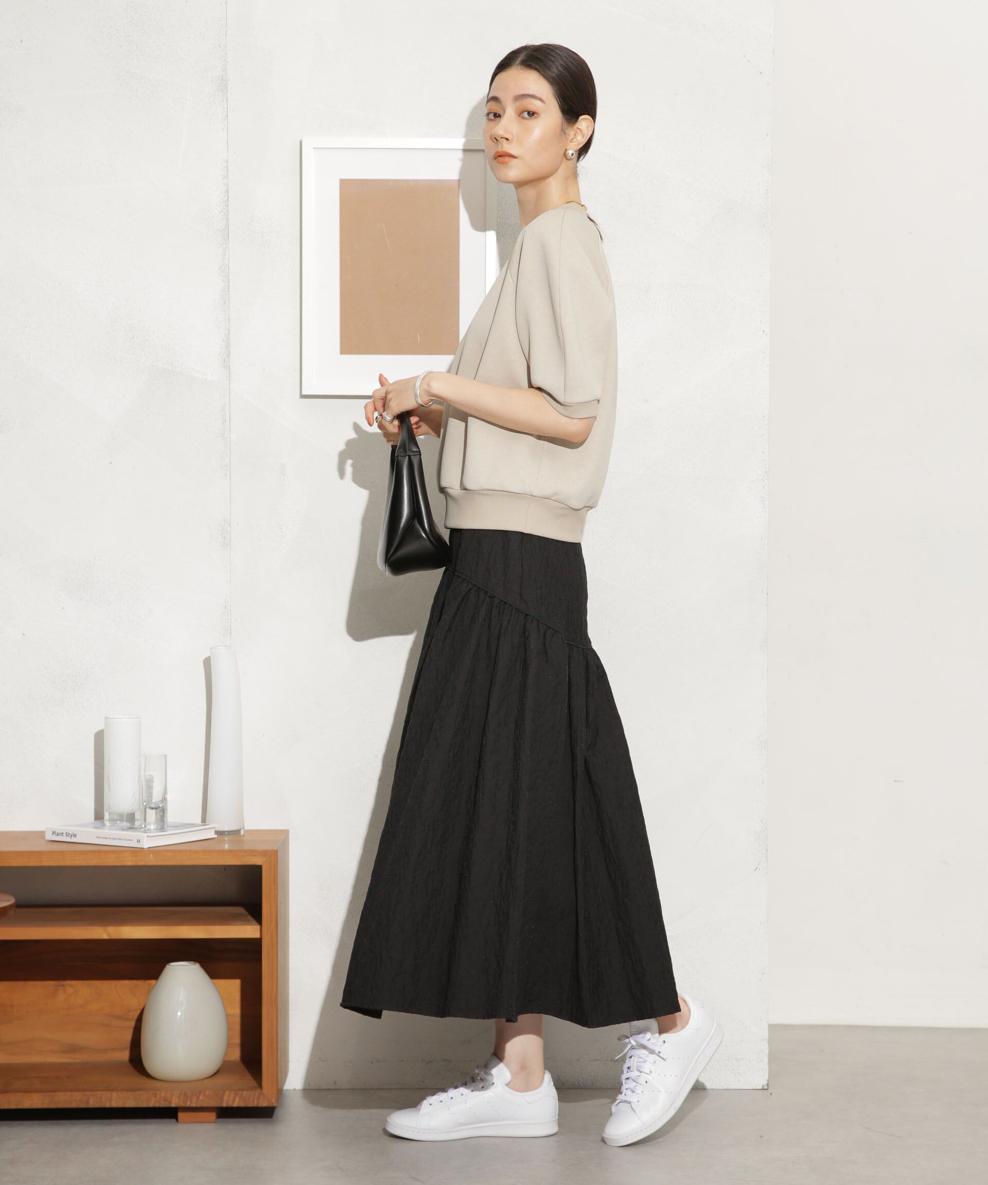 nano･universe「ふくれジャガードボリュームギャザースカート」|スカート|