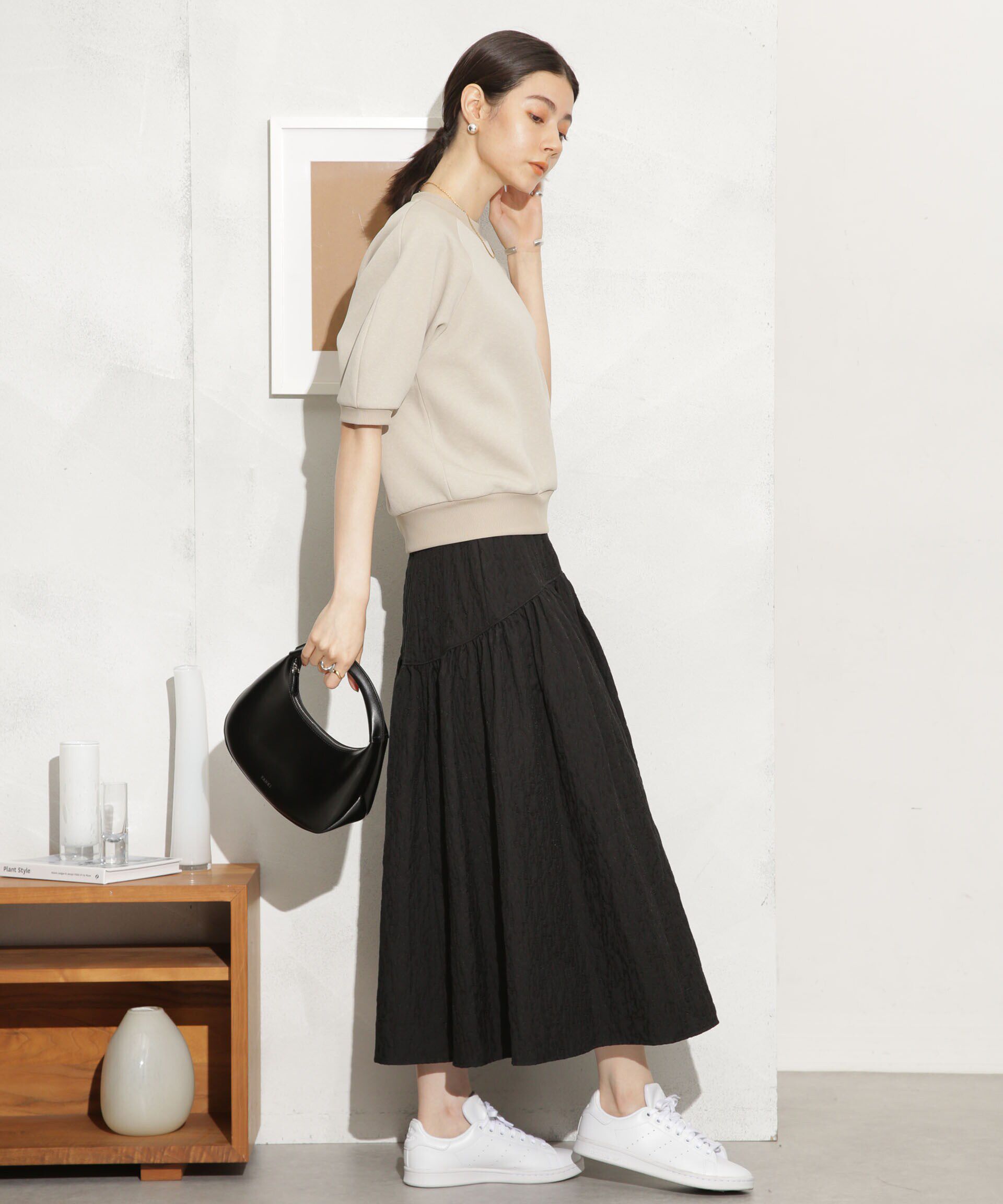 nano･universe「ふくれジャガードボリュームギャザースカート」|スカート|