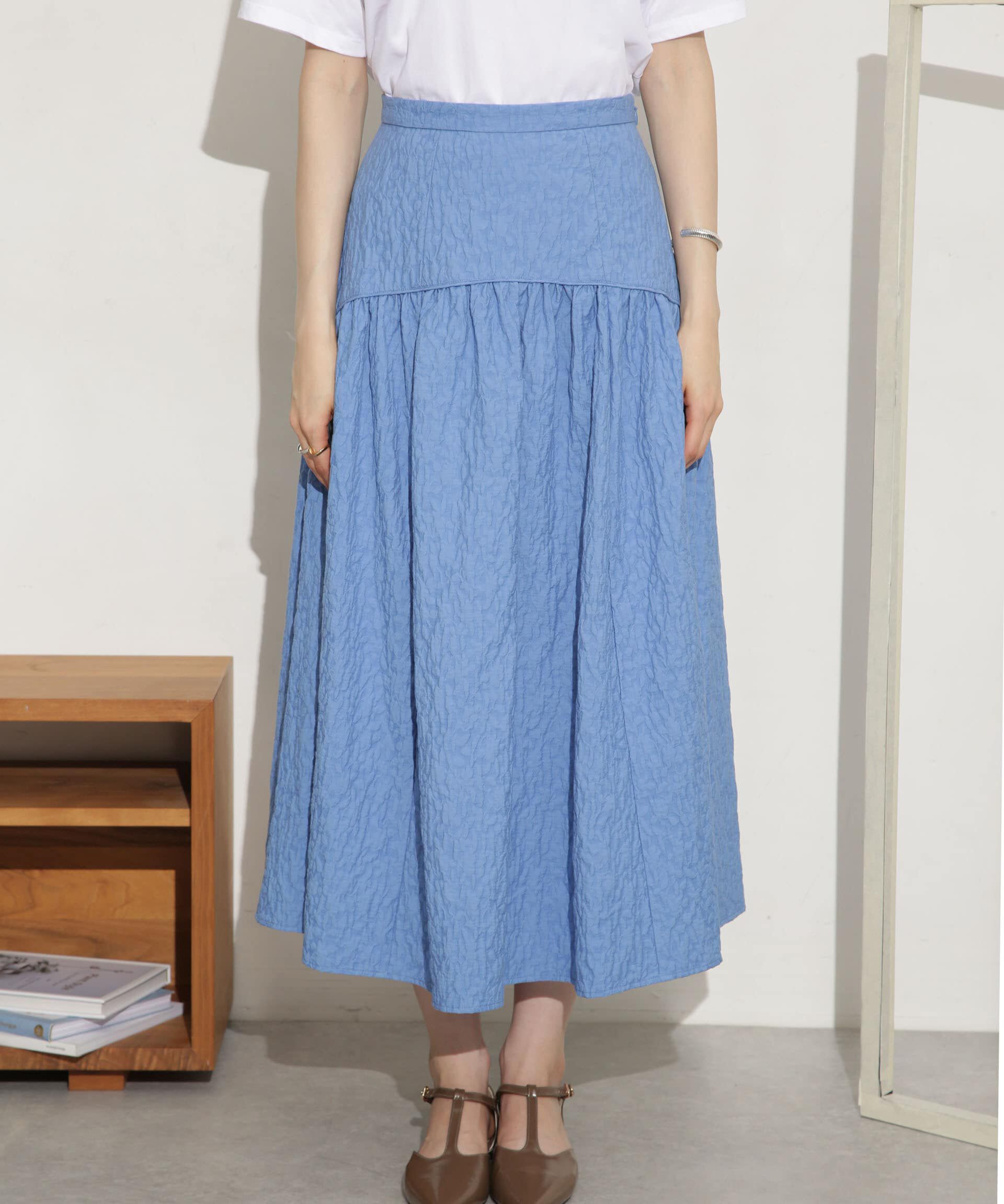 nano･universe「ふくれジャガードボリュームギャザースカート」|スカート|