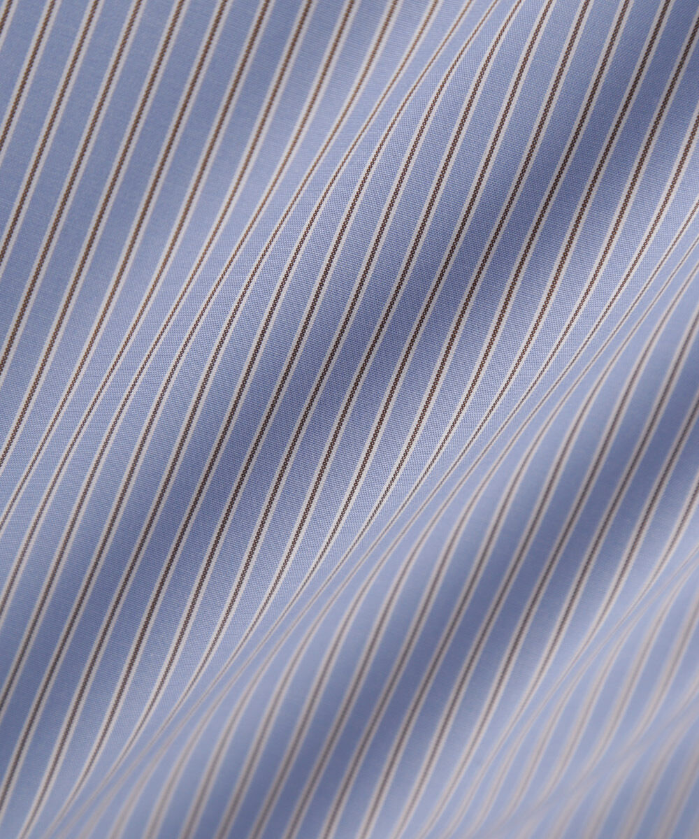 nano･universe「ESTENEIGE(R) レギュラーカラーシャツストライプ 長袖/接触冷感」|シャツ・ブラウス|