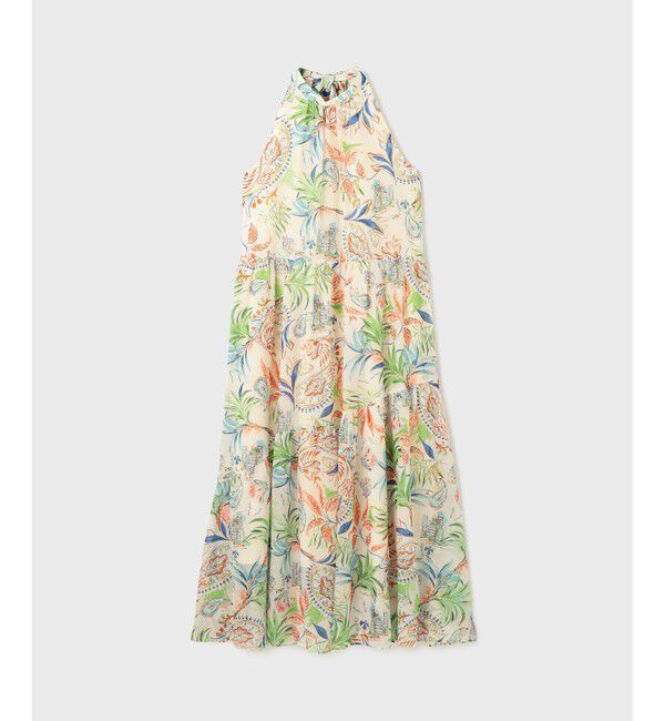 GRACE CONTINENTAL「リゾートプリントティアードワンピース」|ワンピース|