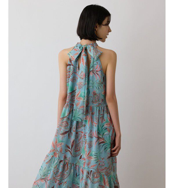 GRACE CONTINENTAL「リゾートプリントティアードワンピース」|ワンピース|