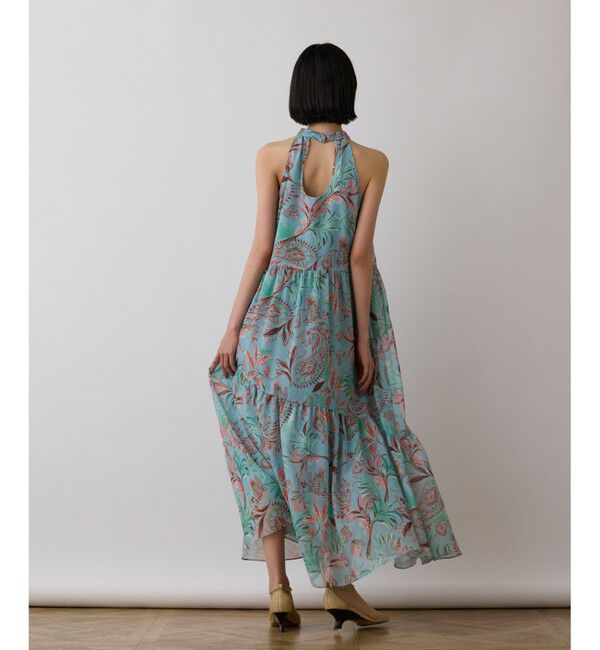 GRACE CONTINENTAL「リゾートプリントティアードワンピース」|ワンピース|