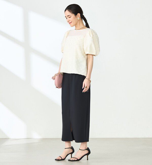 NOLLEY'S sophi「ウォッシャブルダンボール前後2WAYタイトスカート」|タイト|