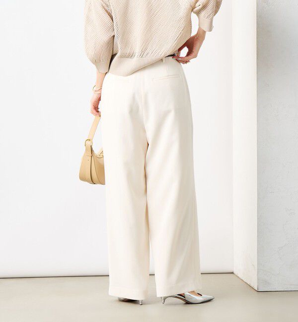 NOLLEY'S「《セットアップ対応》ウォッシャブル麻調タックワイドパンツ」|その他|
