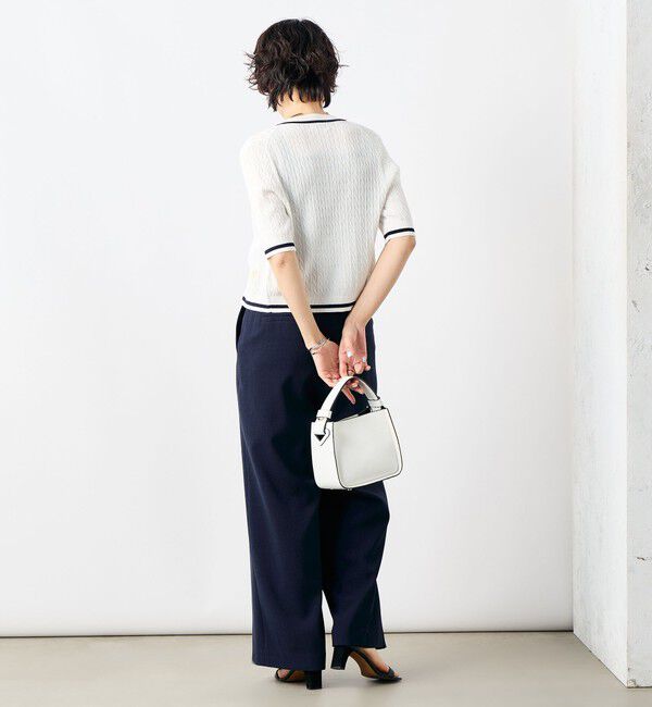 NOLLEY'S「《セットアップ対応》ウォッシャブル麻調タックワイドパンツ」|その他|