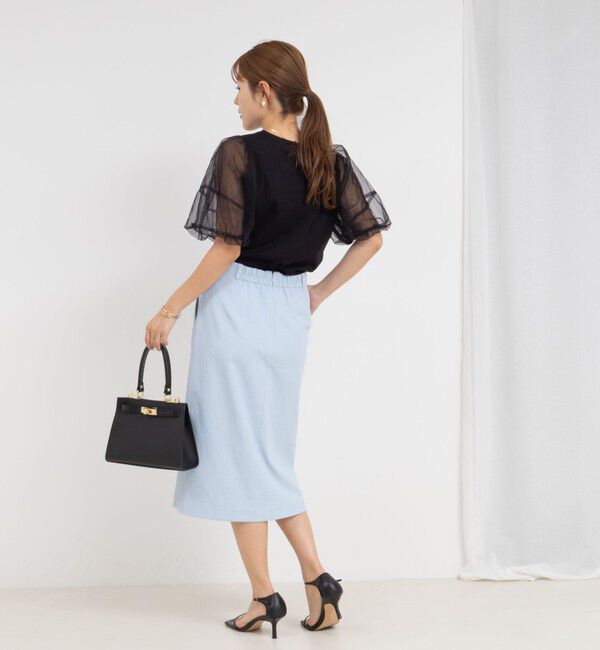 NOLLEY'S「ウォッシャブル高機能ドライオックスポケ付きタイトスカート」|タイト|