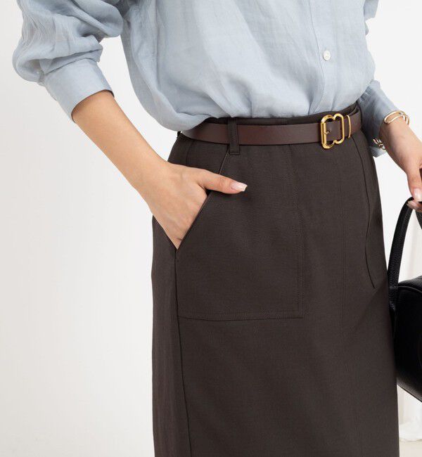 NOLLEY'S「ウォッシャブル高機能ドライオックスポケ付きタイトスカート」|タイト|